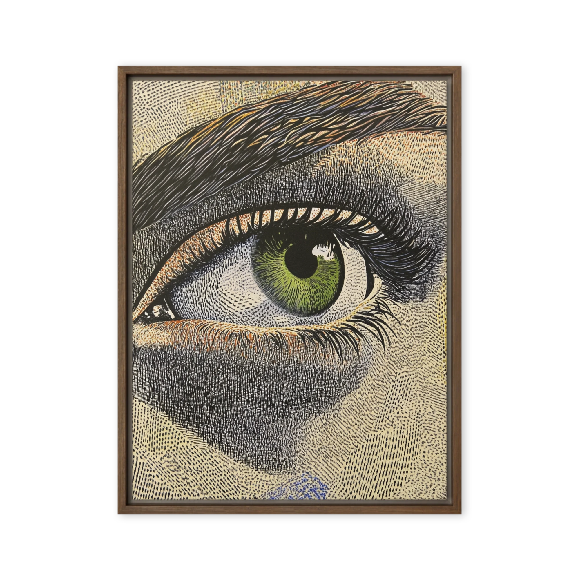 Green Eye Screen Print