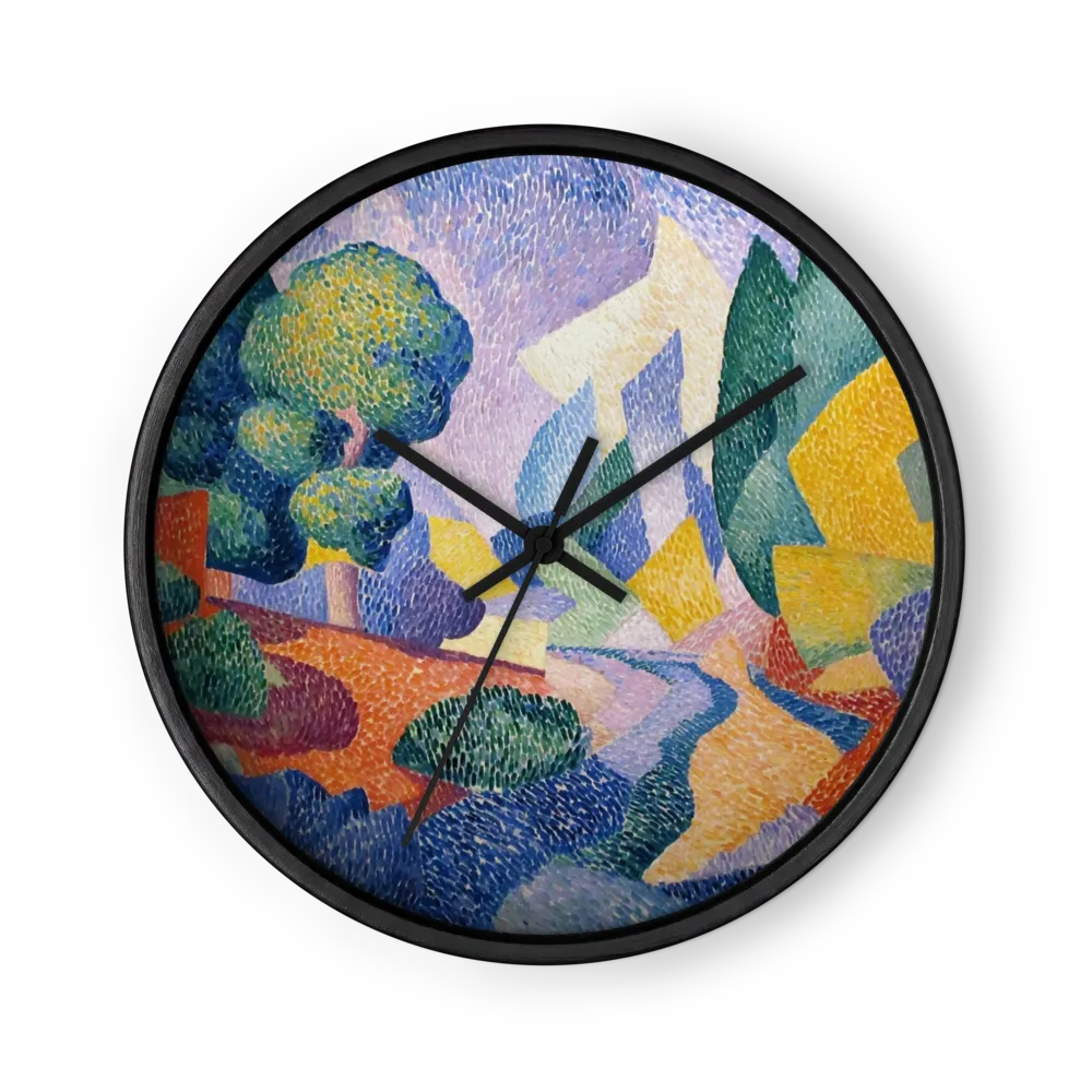 Paysage en Mosaïque | Horloge murale