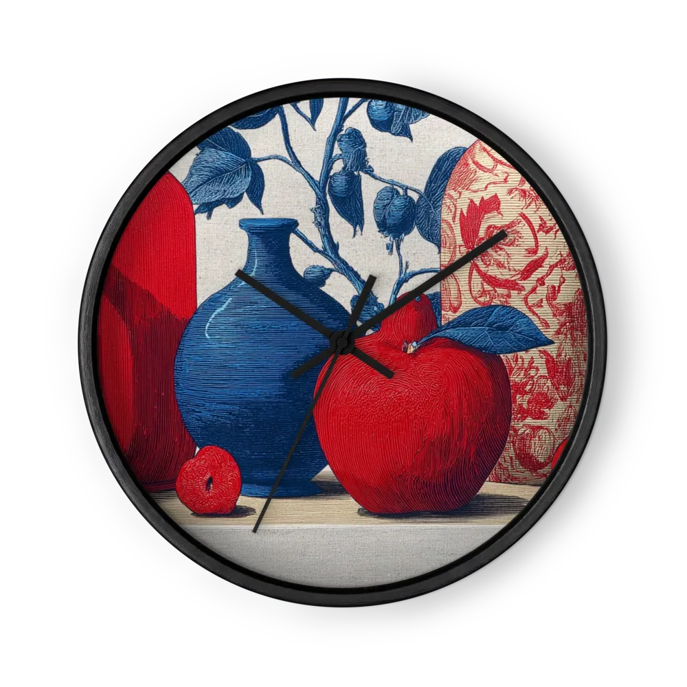 Red Apple Still Life | Wall Clock