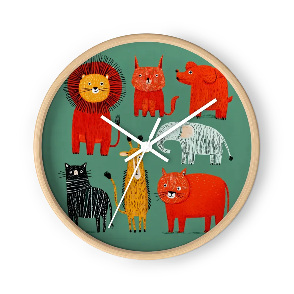 Whimsical Zoo | Wall Clock