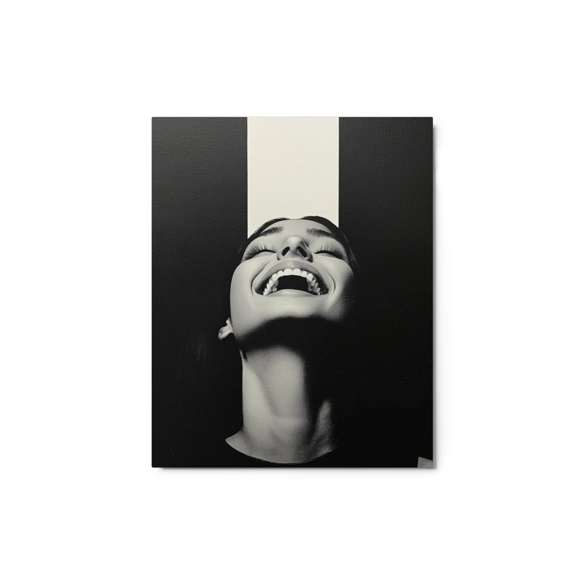Joyful Expression in Monochrome