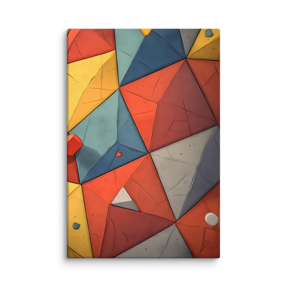 Prismatic Facets 
 Canvas with White Frame