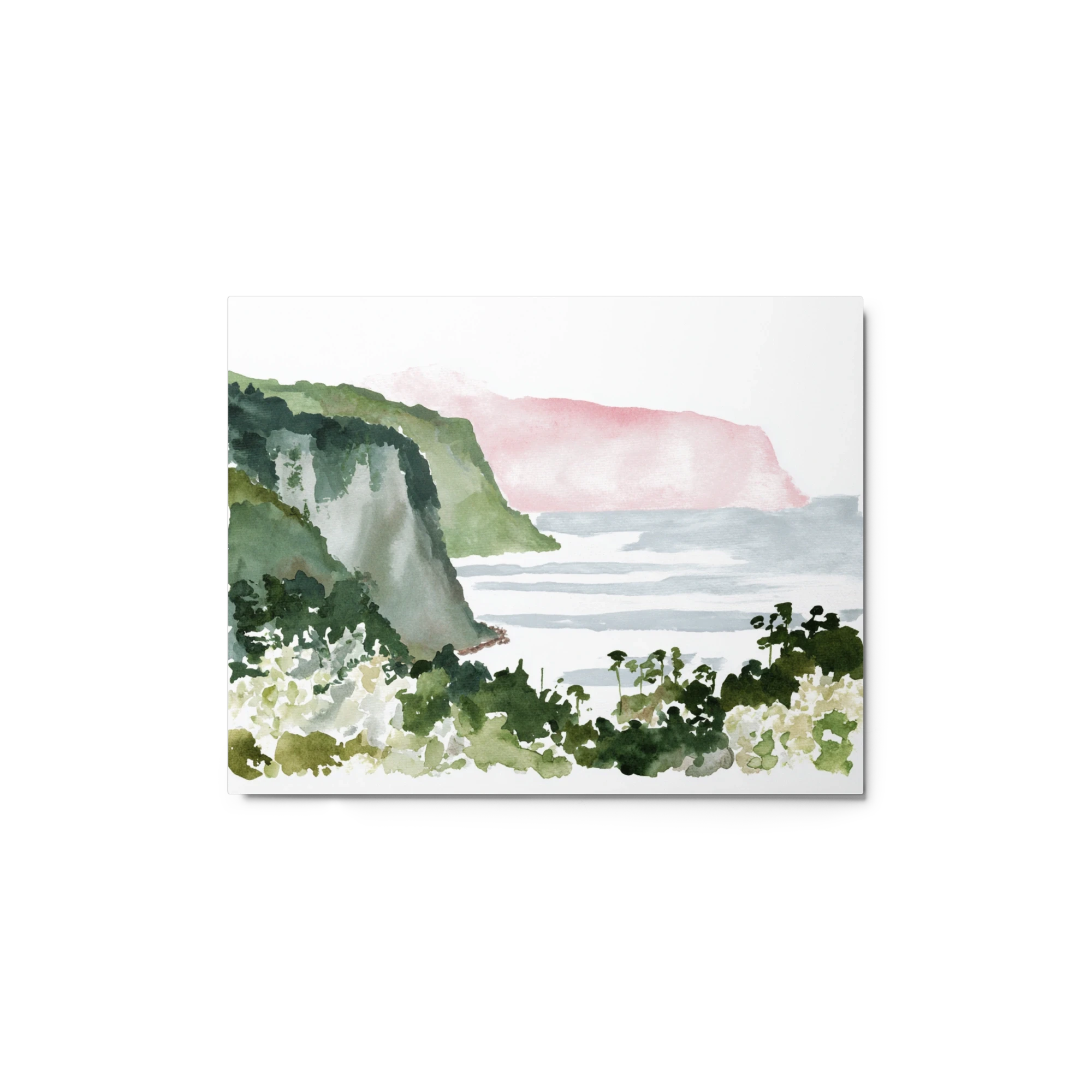 Coastal Cliffs in Watercolor