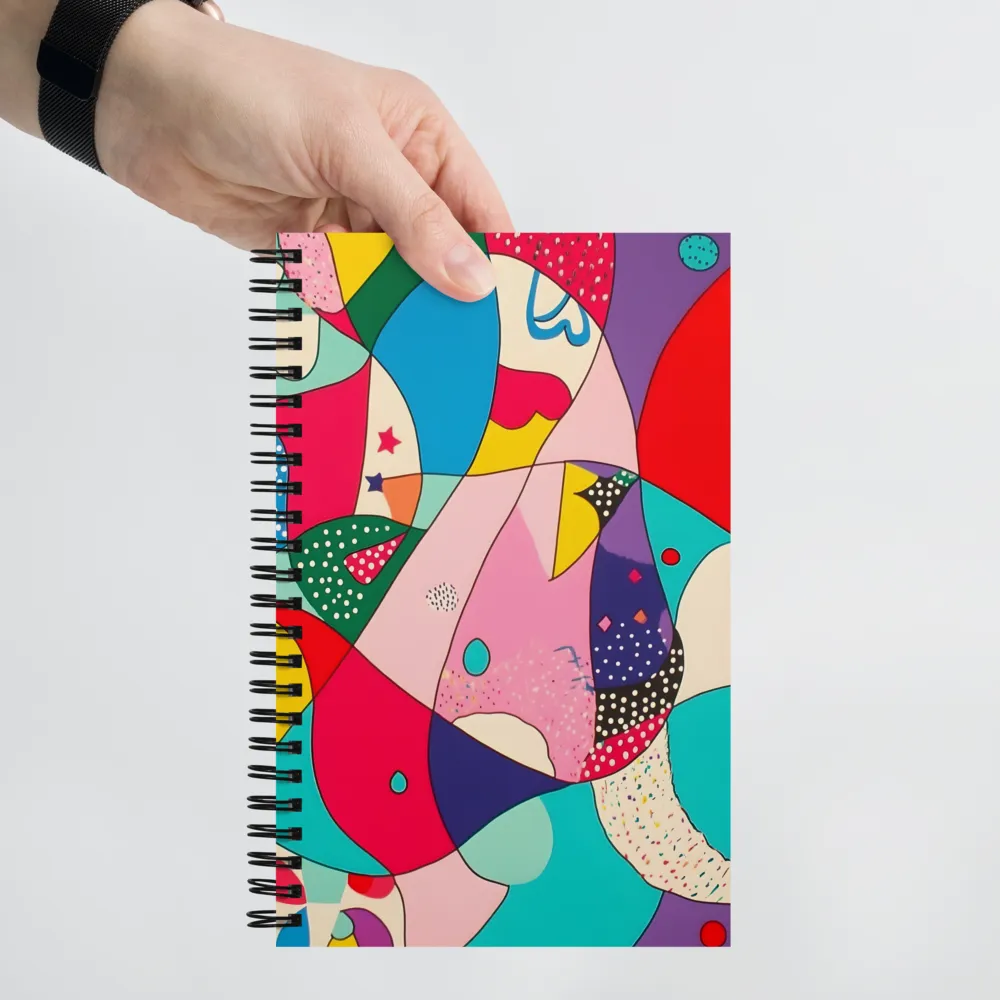 Playful Abstract Composition 
 Spiral Notebook | 140 pages