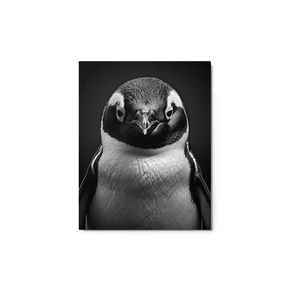 Monochrome Penguin Portrait 
 Canvas | 12″x 12″