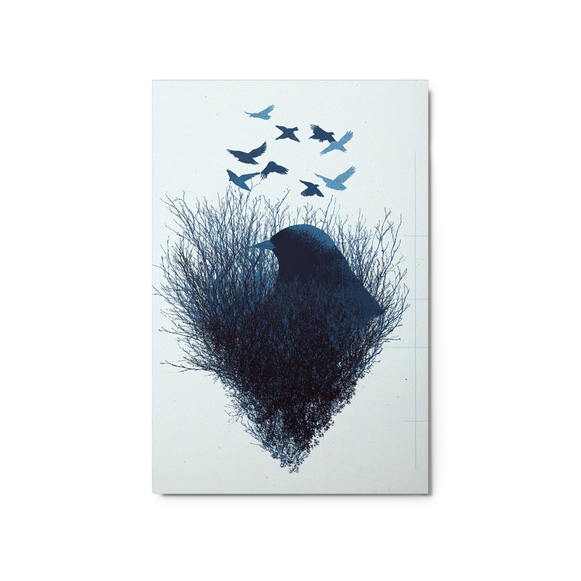 Bird Silhouette in Trees