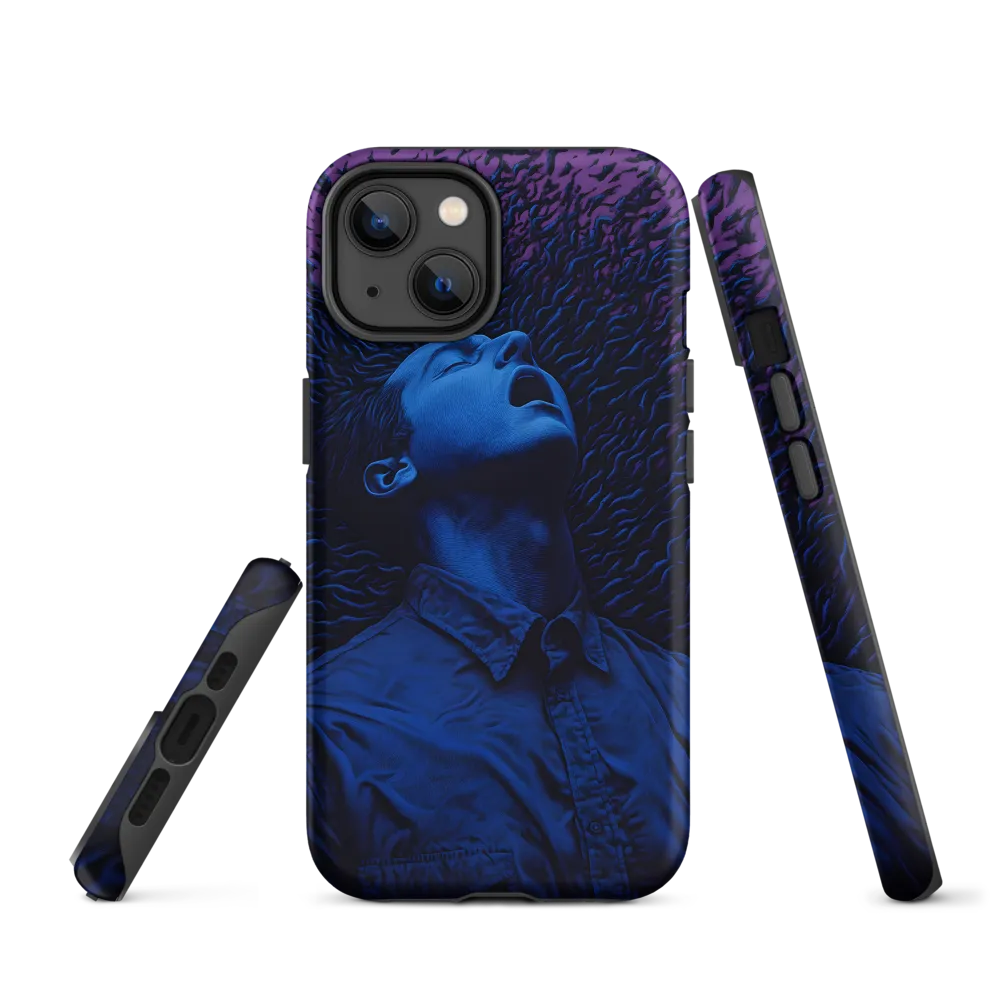 Surreal Digital Art of a Person with Flowing Hair | Phone Case