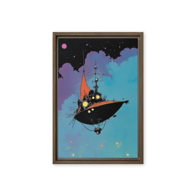 Cosmic Airship Voyage | Art Print