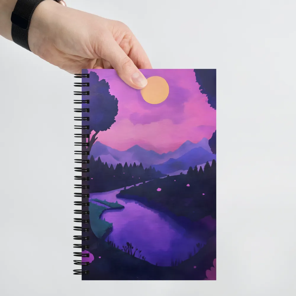 Nocturnal River Flow 
 Spiral Notebook | 140 pages