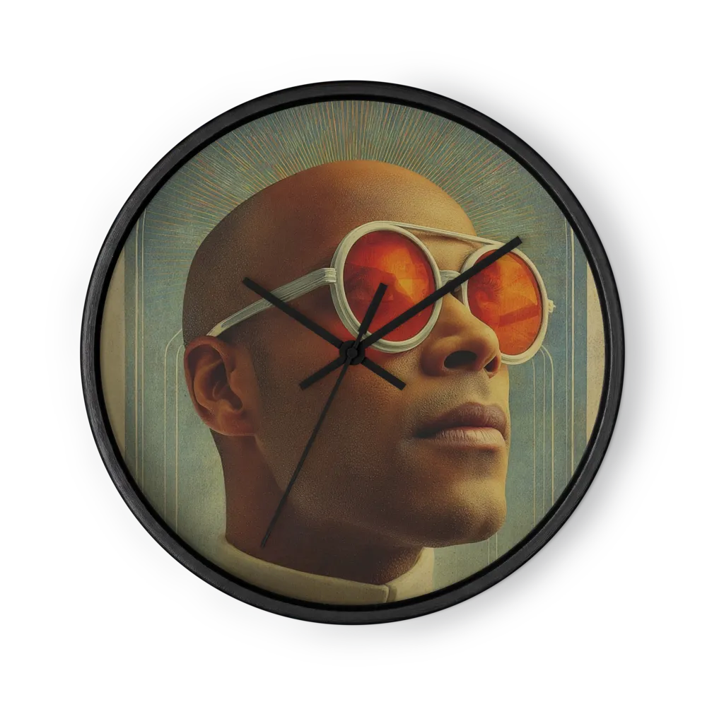 Vision in Orange | Wall Clock