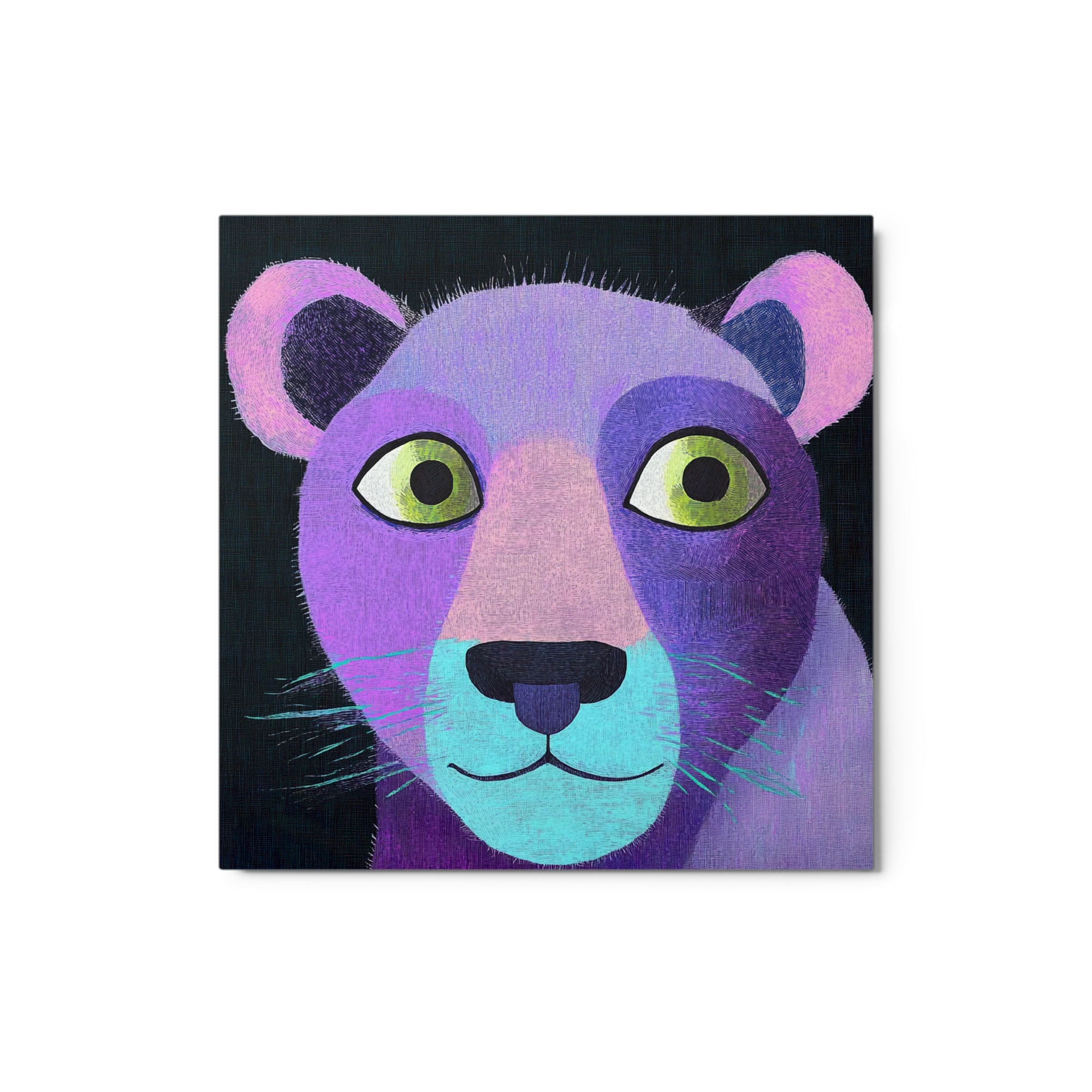 Stylized Lion Face Illustration