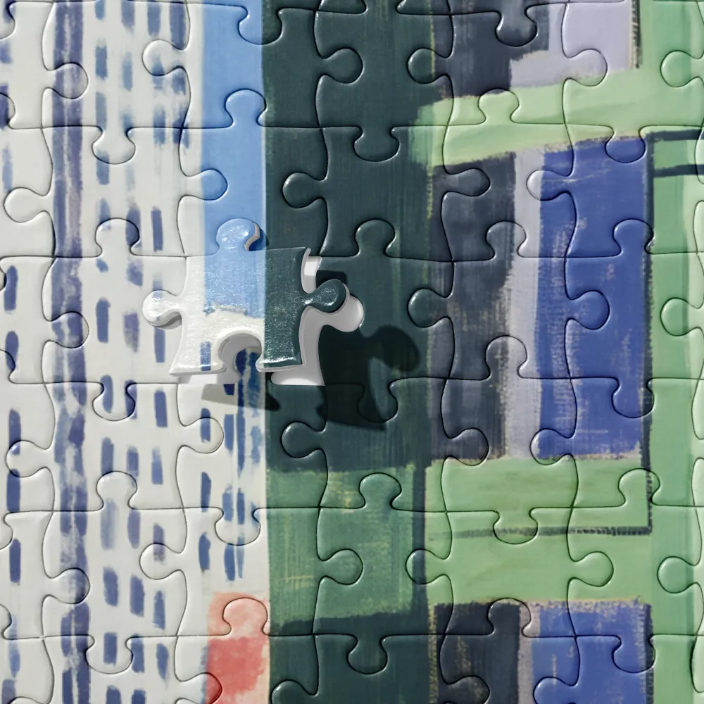 Fauvist Cityscape Vibrancy 
 Jigsaw Puzzle