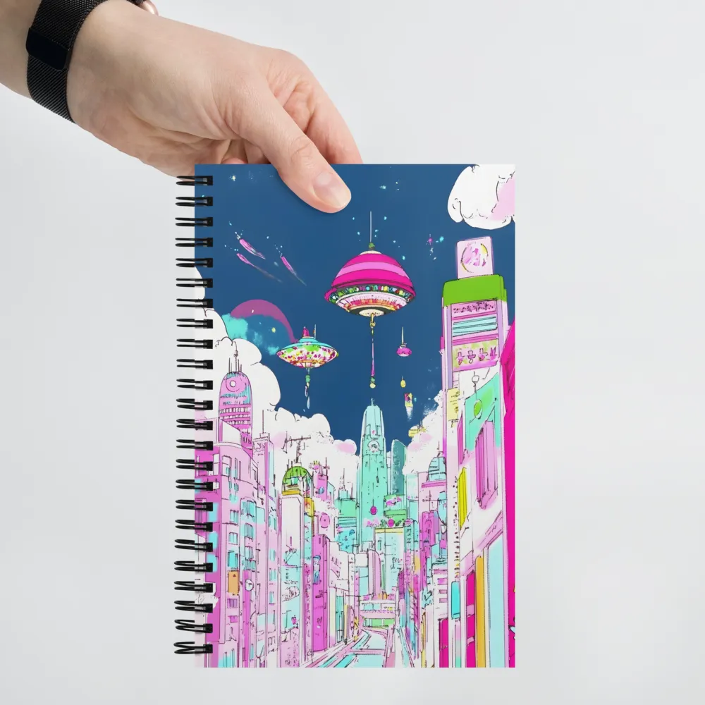 Futuristic Cityscape with Floating Structures