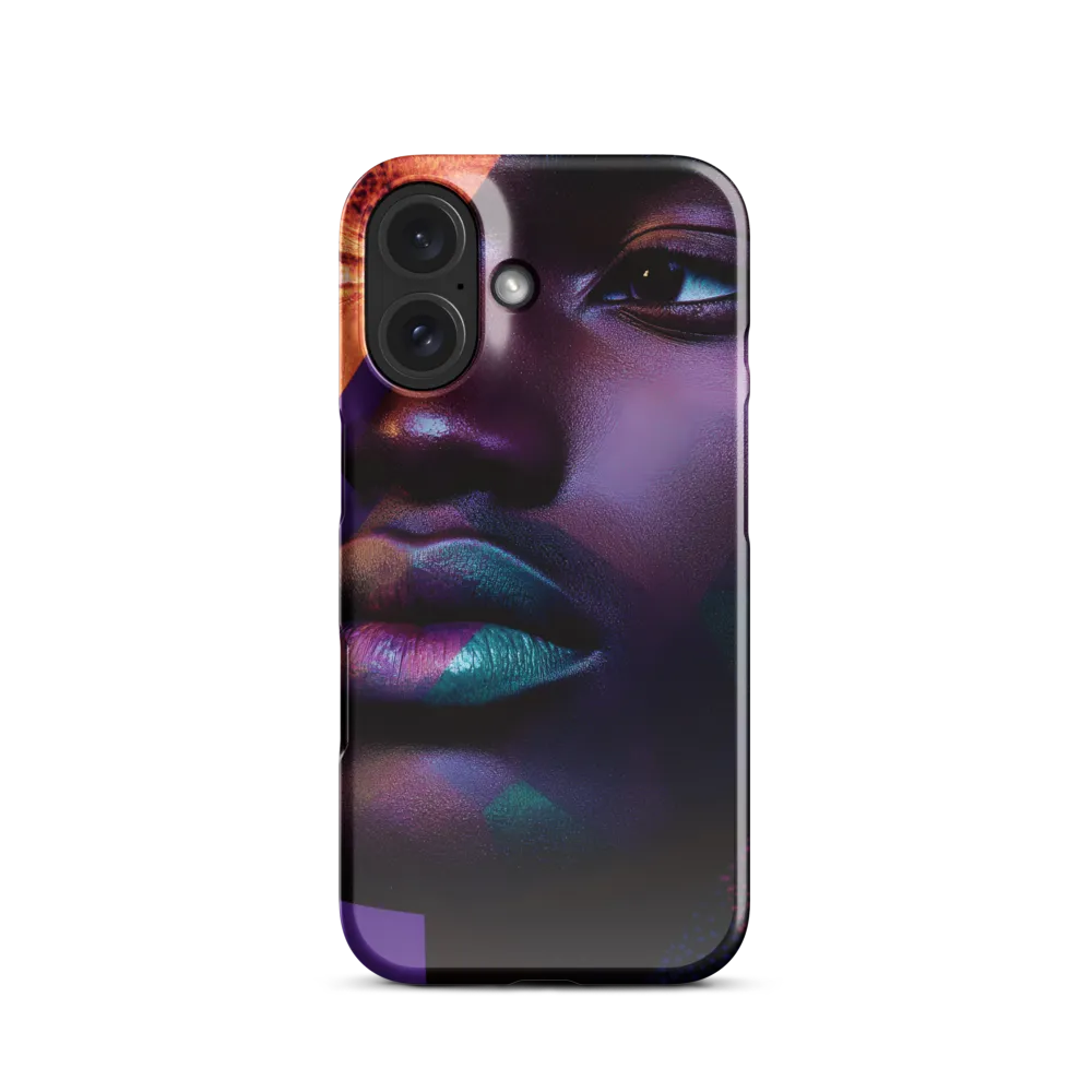 Fragmented Neon Portrait 
 iPhone 11 | Snap Case