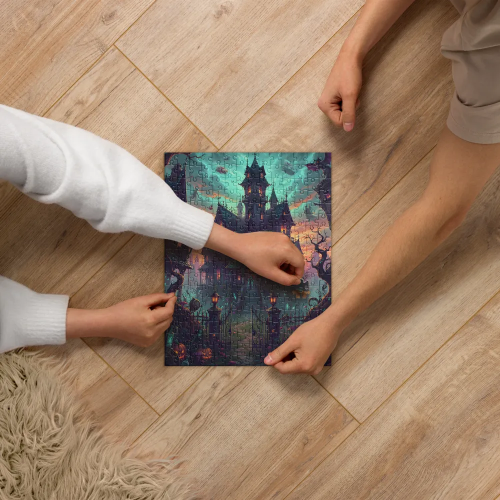 Haunted Manor at Twilight 
 Jigsaw Puzzle