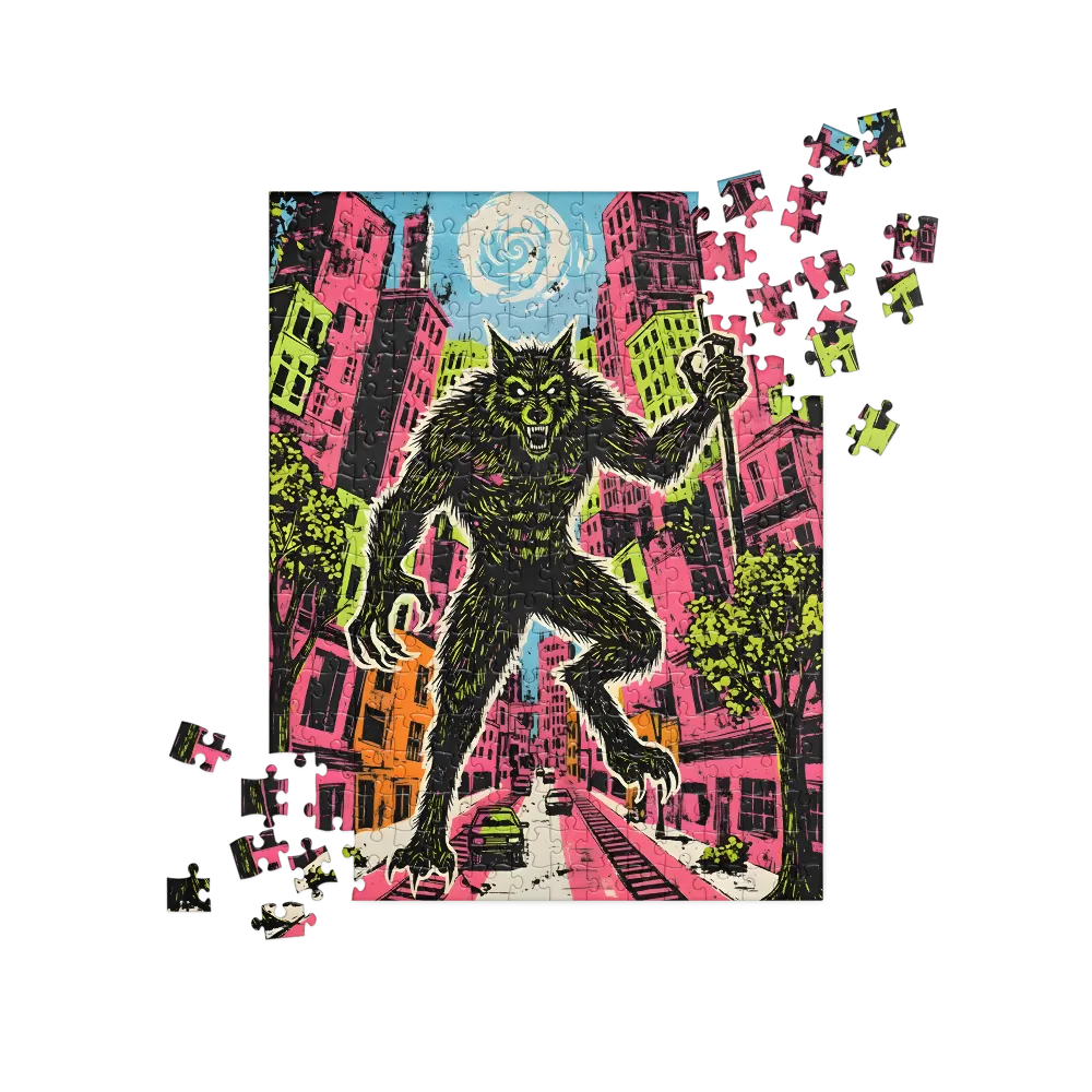 Urban Werewolf 
 Jigsaw Puzzle in Tin Box