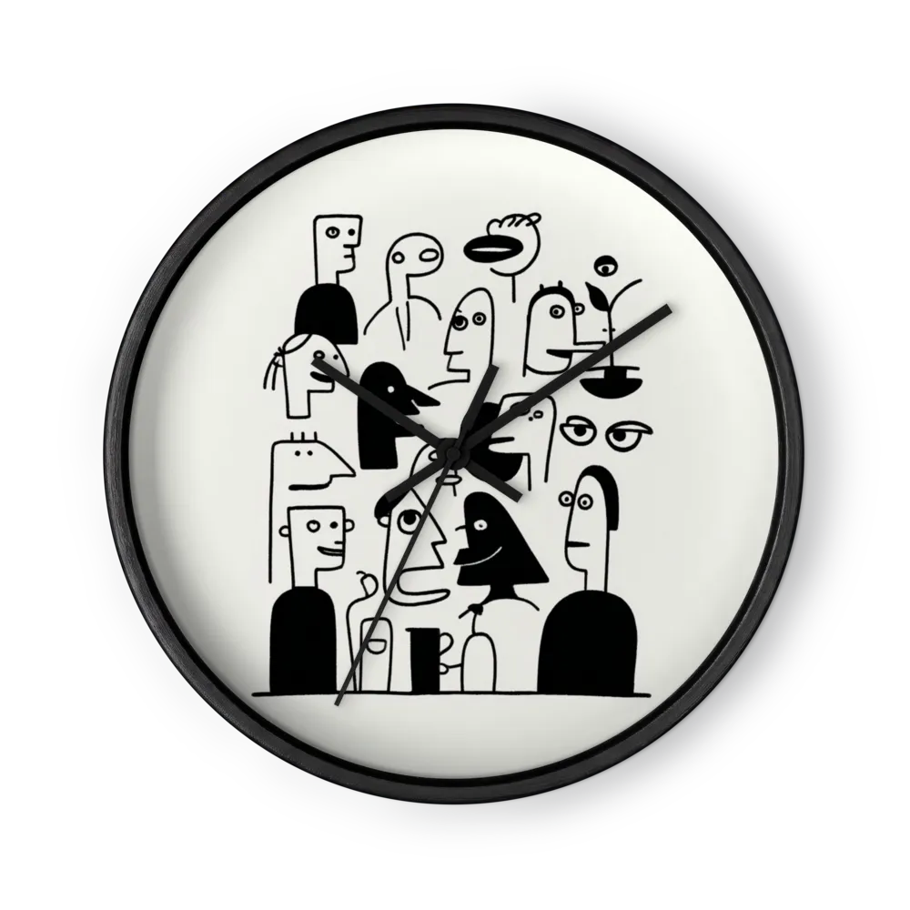 Crowd of Expressions | Wall Clock