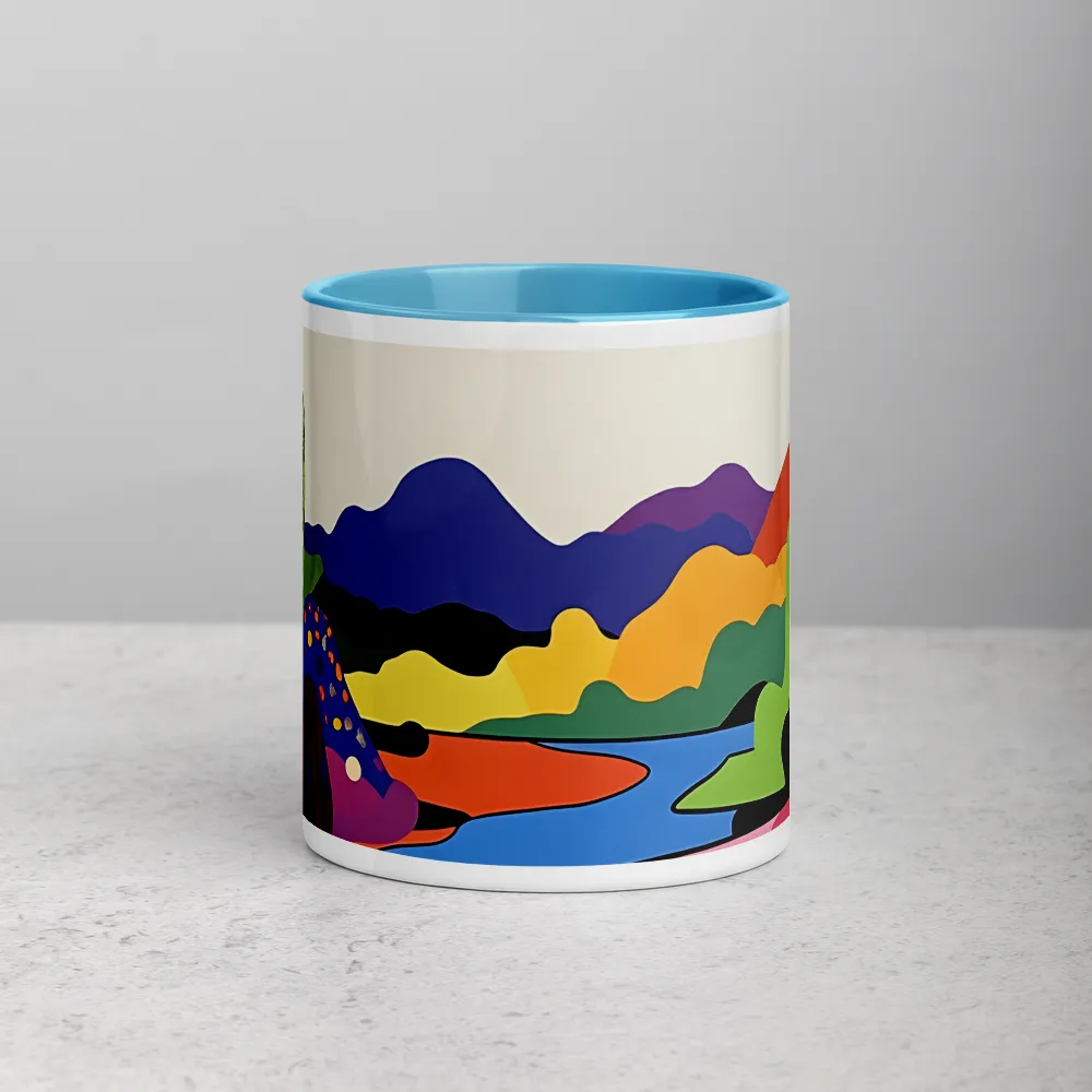 Chroma Valley 
 Mug with Blue inside
