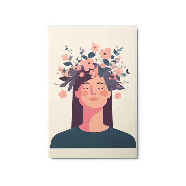 Serene Blossom Portrait | Art Print