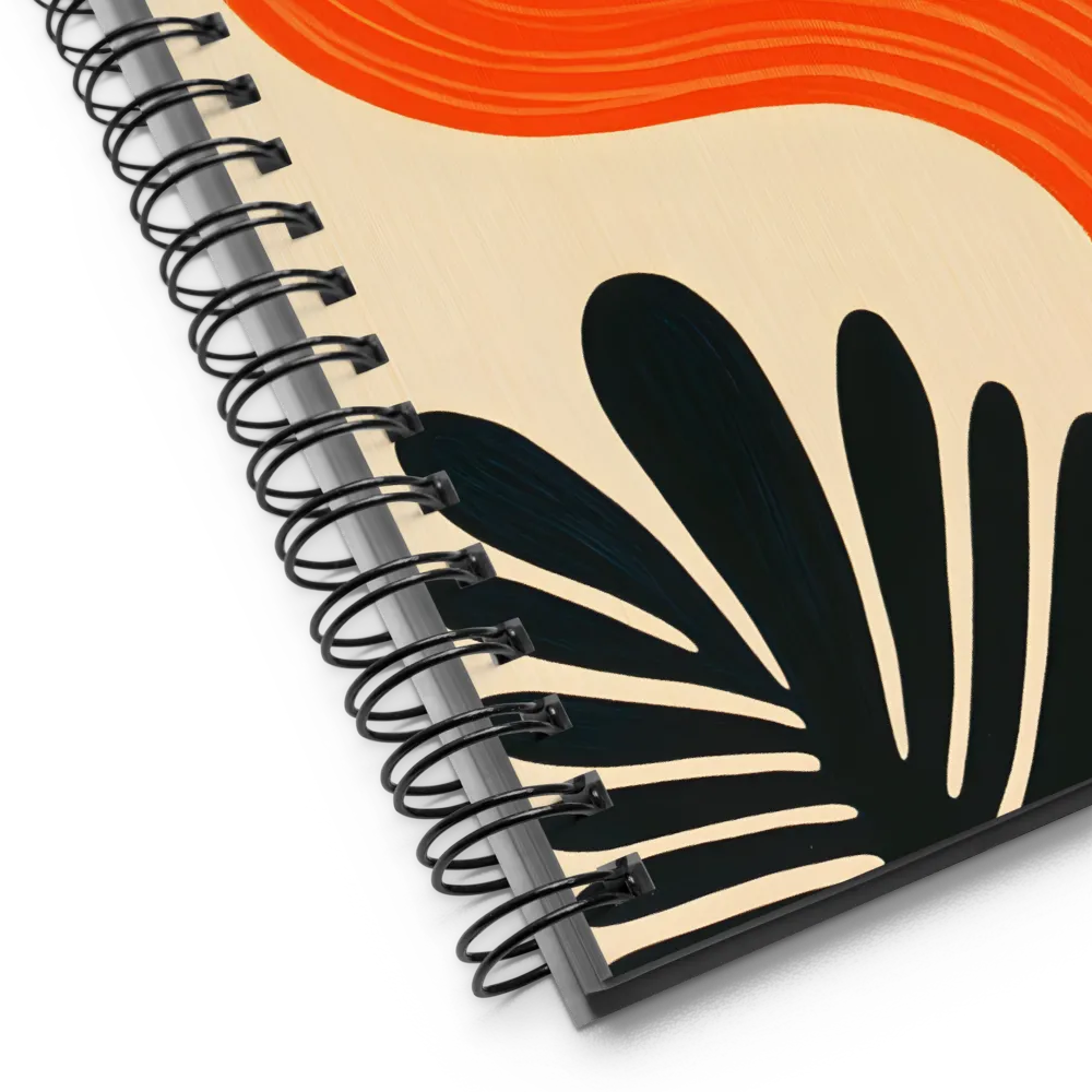 Warm Mid-Century Abstraction 
 Spiral Notebook | 140 pages