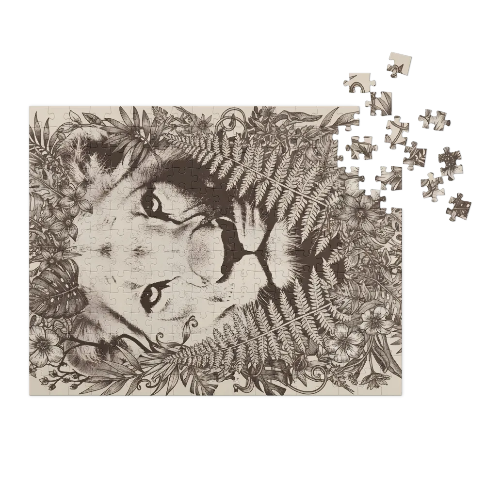 Lion Among Ferns