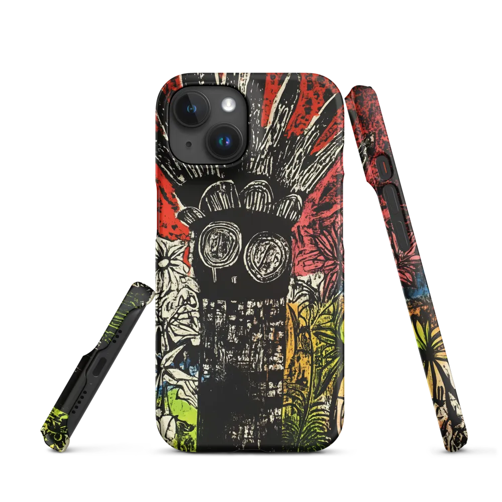 Folk Mask with Flowers | Phone Case