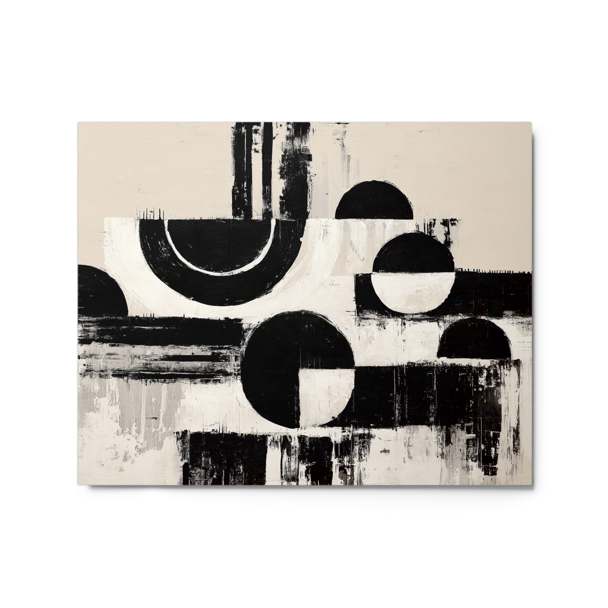 Monochrome Semicircles and Grids