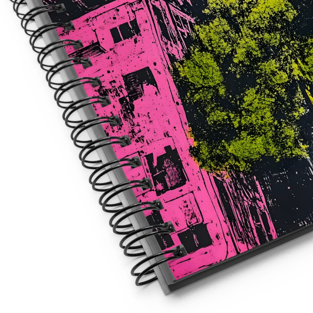 Chromatic Cityscape Overhead 
 Spiral Notebook | 140 pages