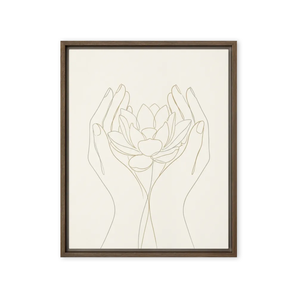 Lotus in Bloom 
 Canvas | 12″x 16″