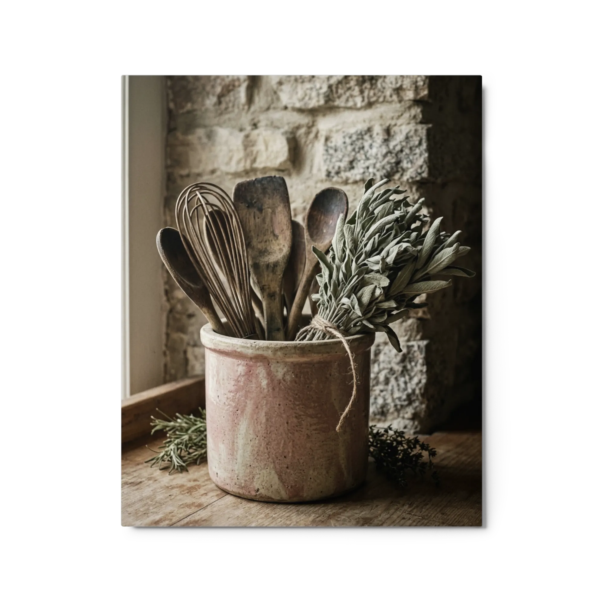 Rustic Kitchen Herbs Still Life