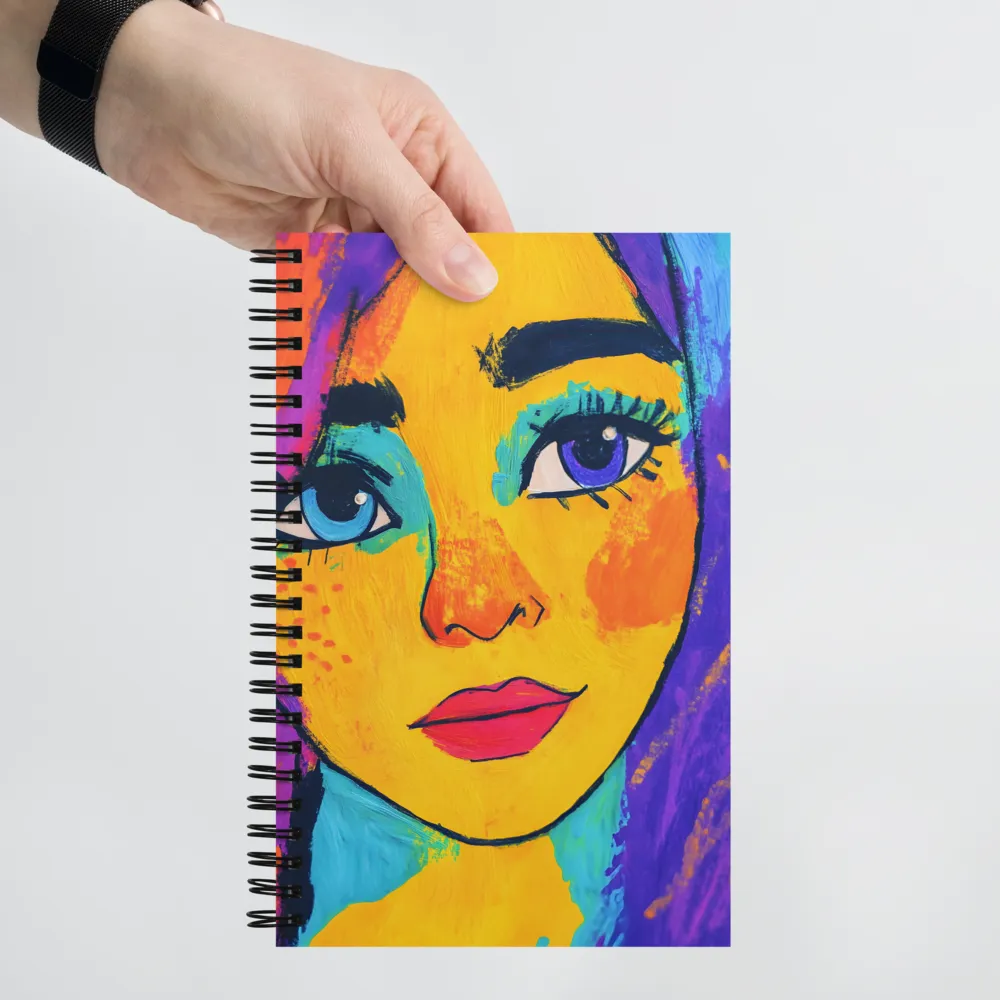 Stylized Pop Art Portrait 
 Spiral Notebook | 140 pages