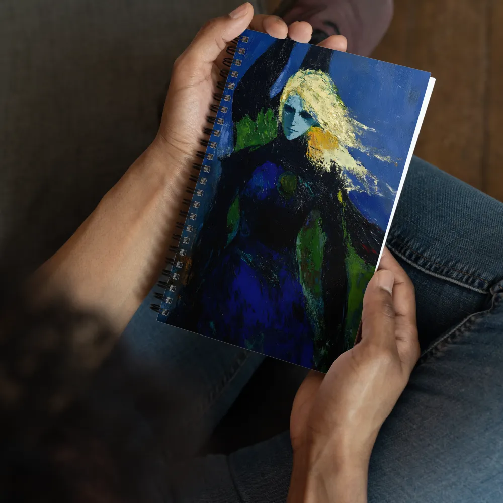 Expressionist Woman Portrait 
 Spiral Notebook | 140 pages