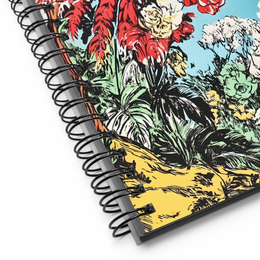 Garden of Vibrant Blossoms 
 Spiral Notebook | 140 pages