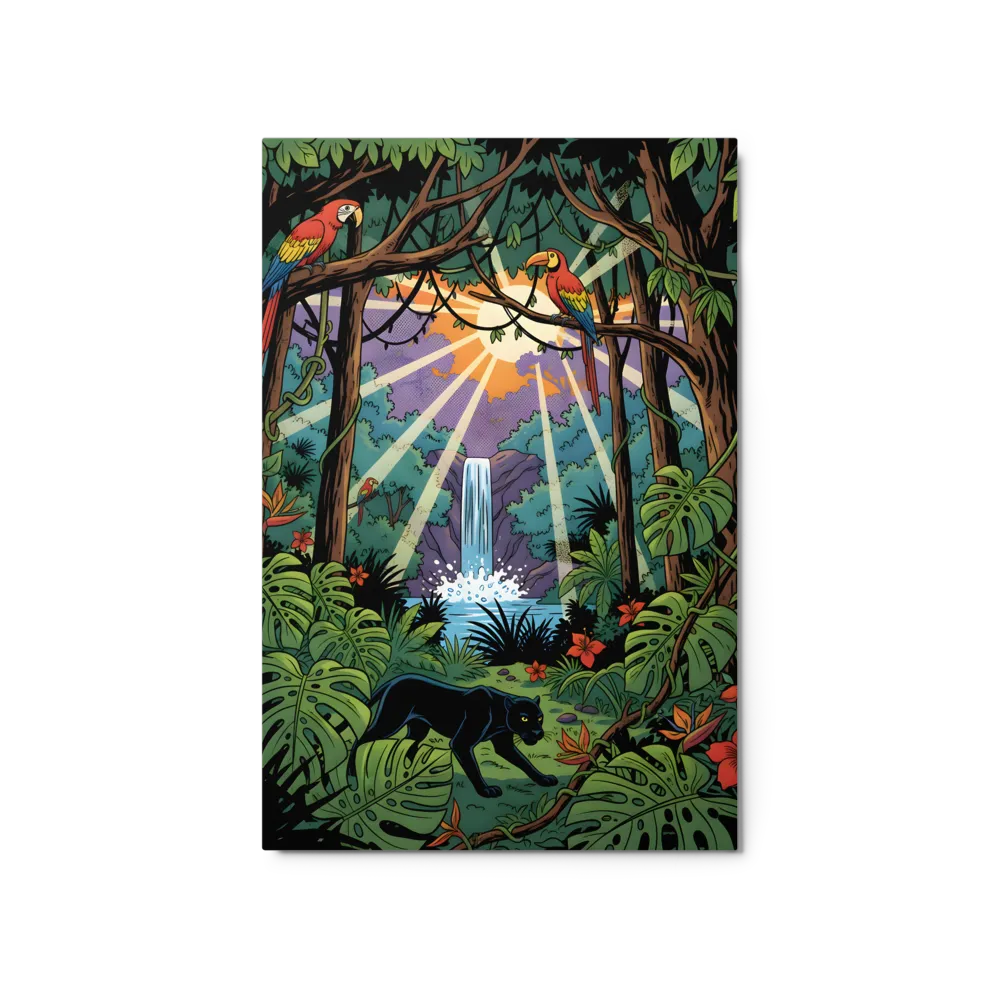 Shadow of the Jungle 
 Poster with Red oak Frame | 18″x 24″