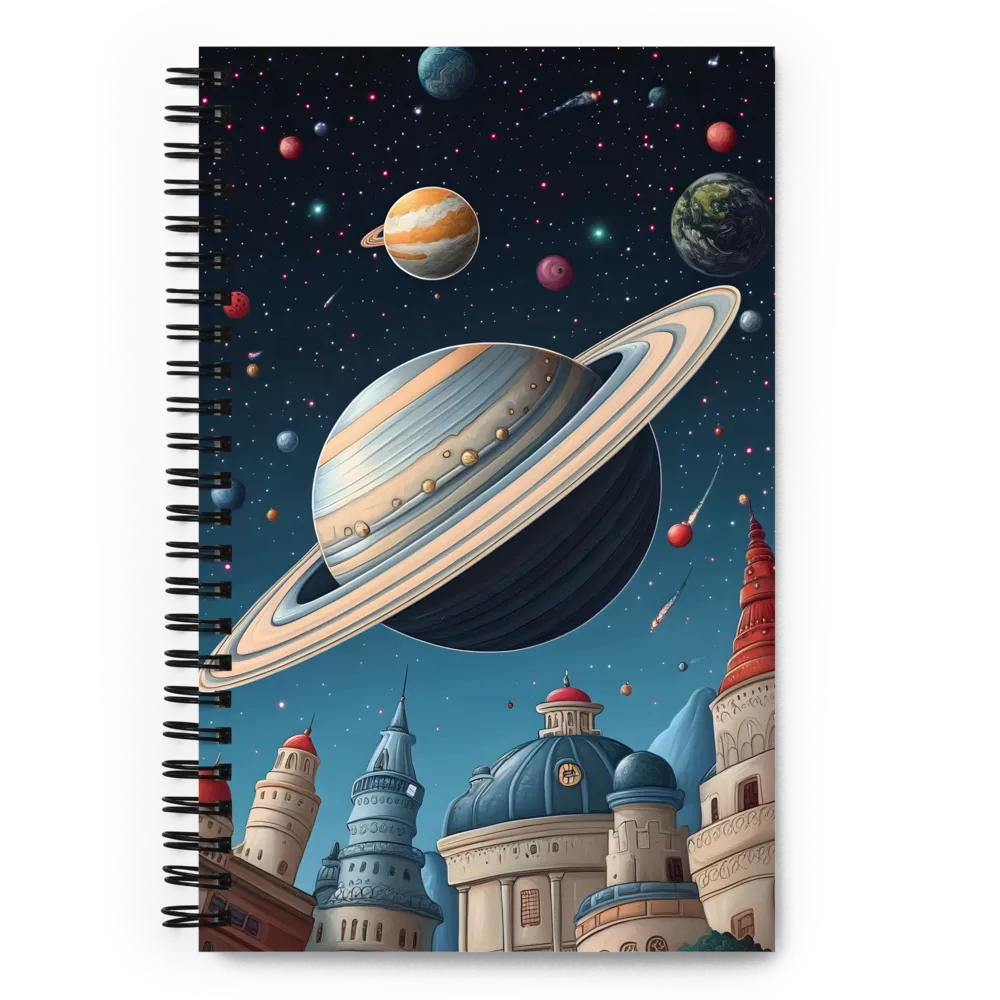 Cosmic Cityscape 
 Spiral Notebook | 140 pages
