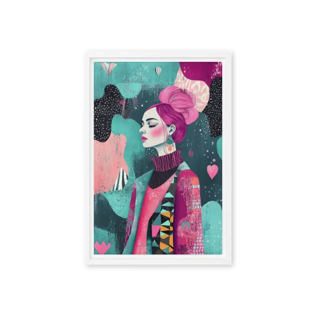Serene Magenta Profile | Art Print