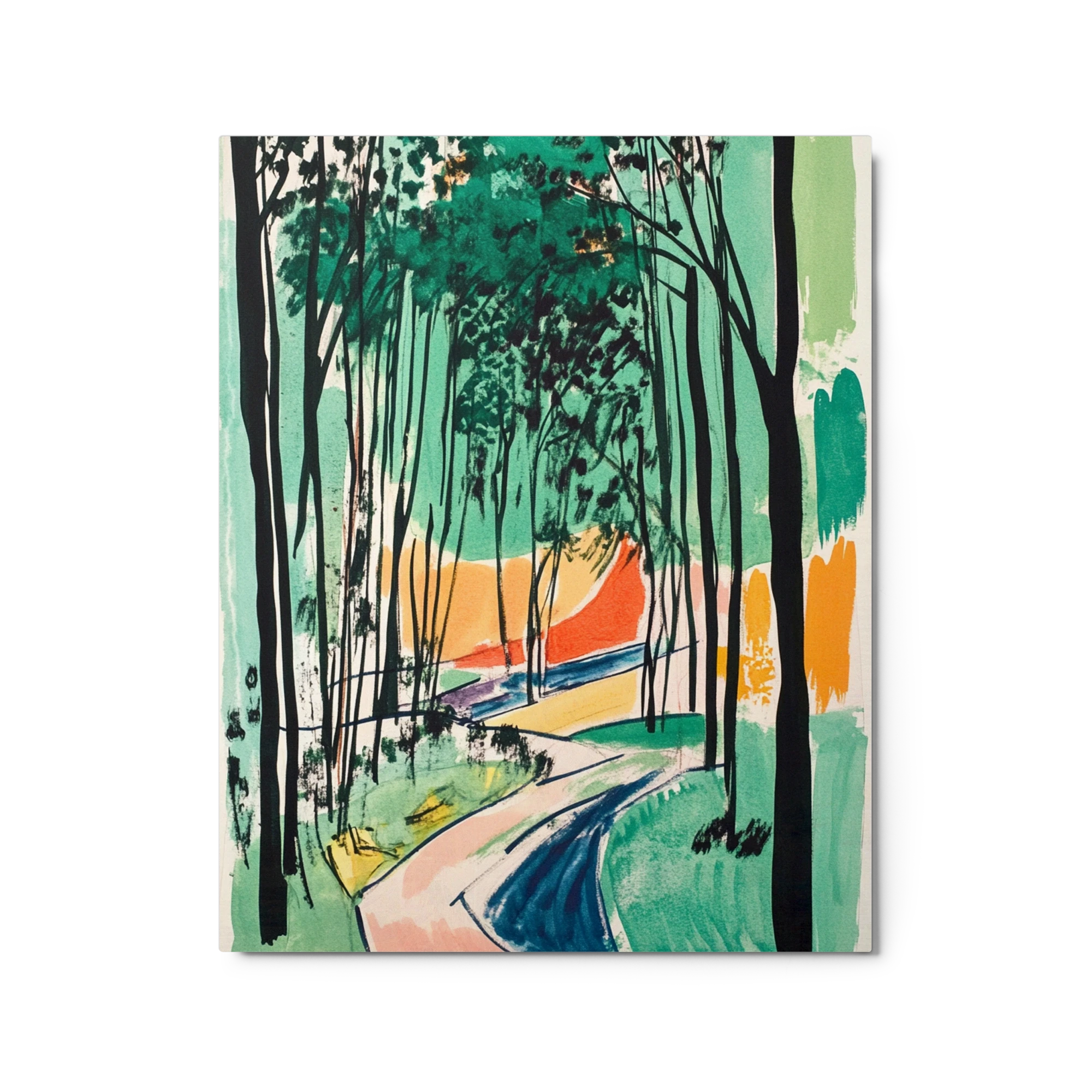 Forest Path Watercolor Ink
