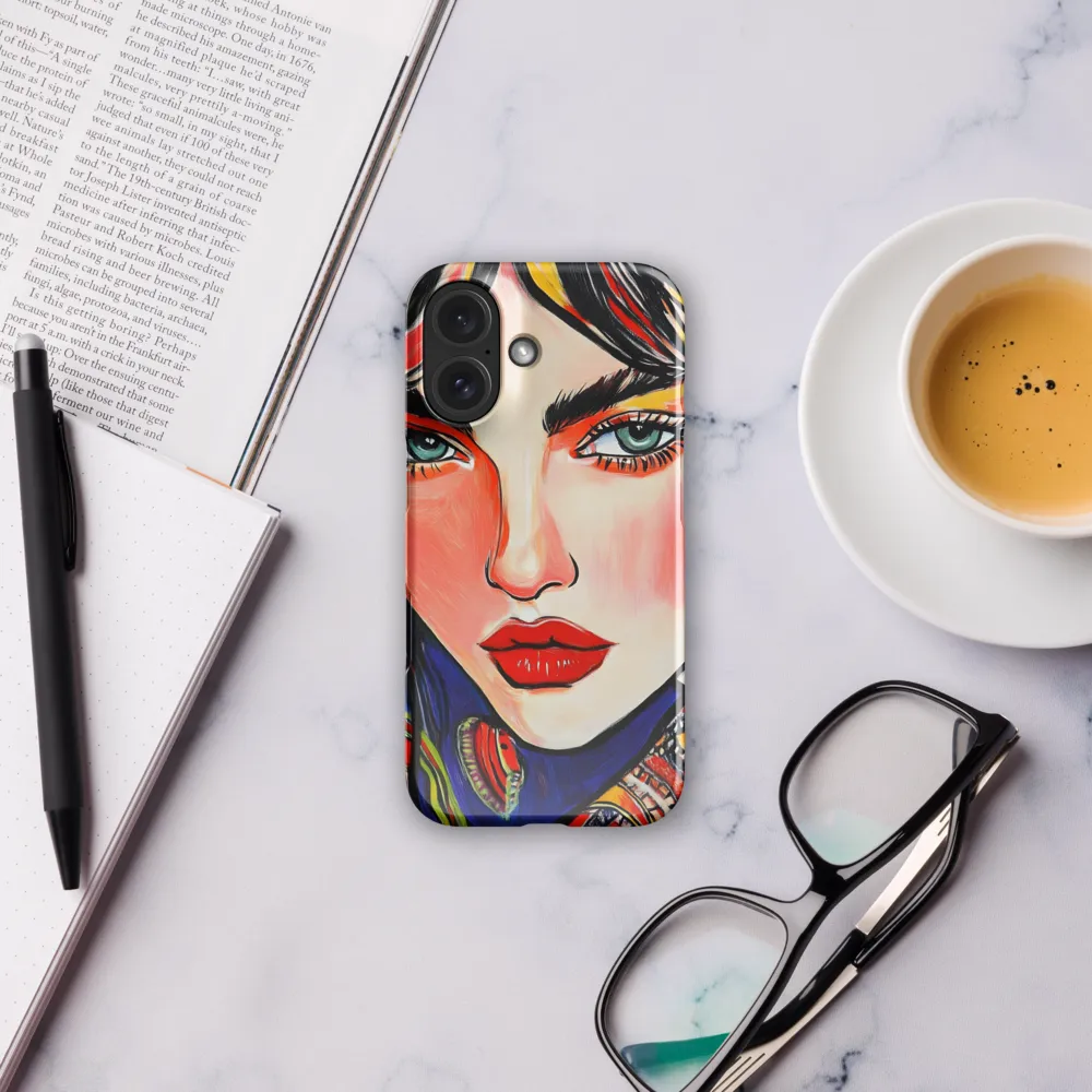 Vibrant Pop Art Gaze 
 Samsung Galaxy S25 | Snap Case
