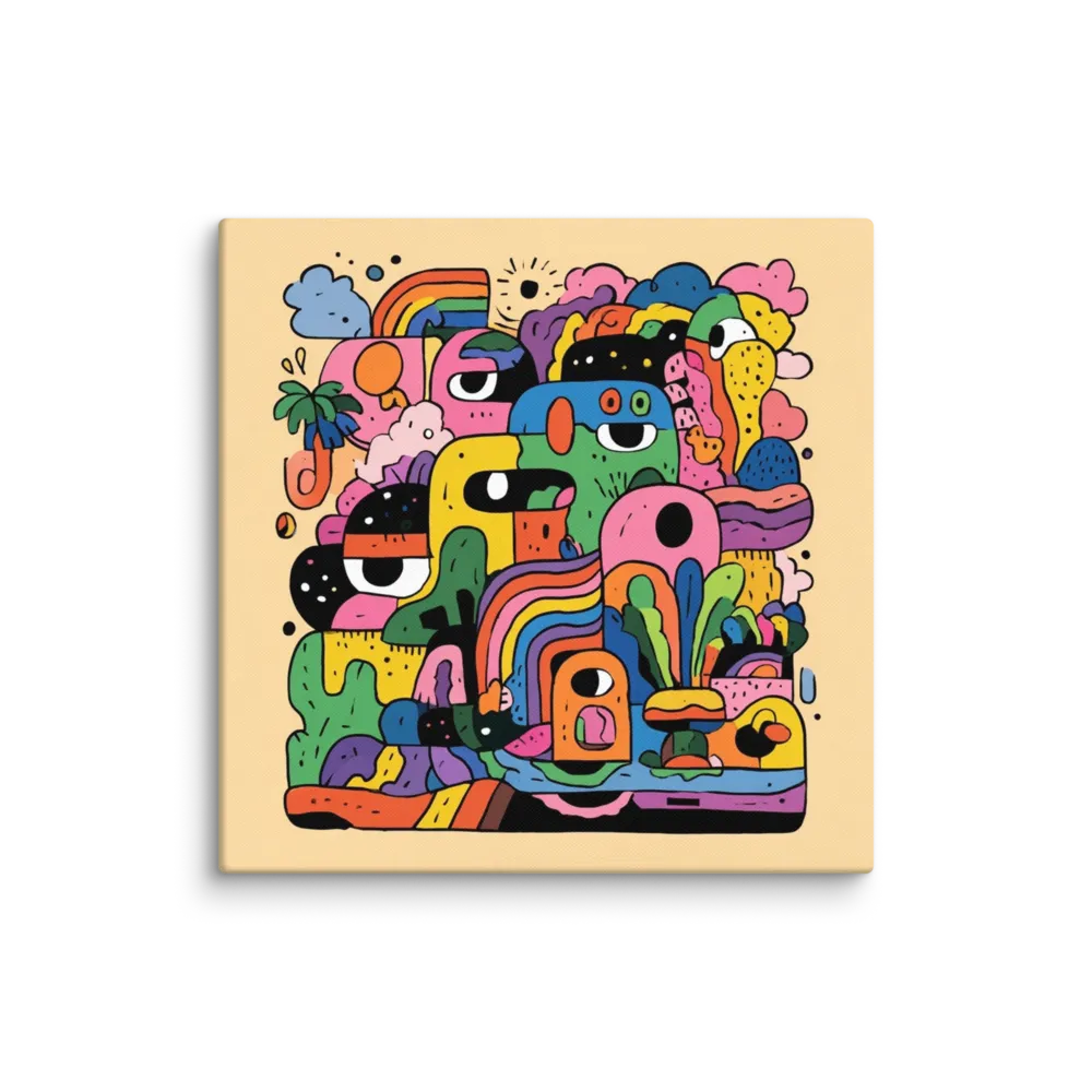 Bold Graphic Wall Art, Three Across — Lowbrow Surrealism