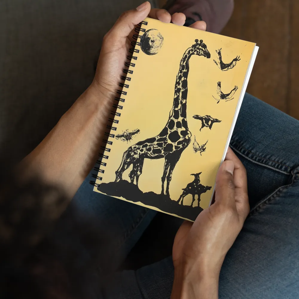 The Lunar Giraffe 
 Spiral Notebook | 140 pages