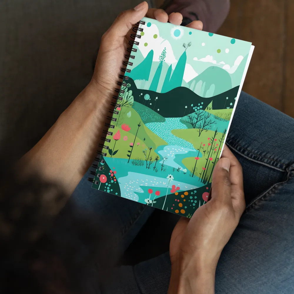 Whimsical River Valley 
 Spiral Notebook | 140 pages