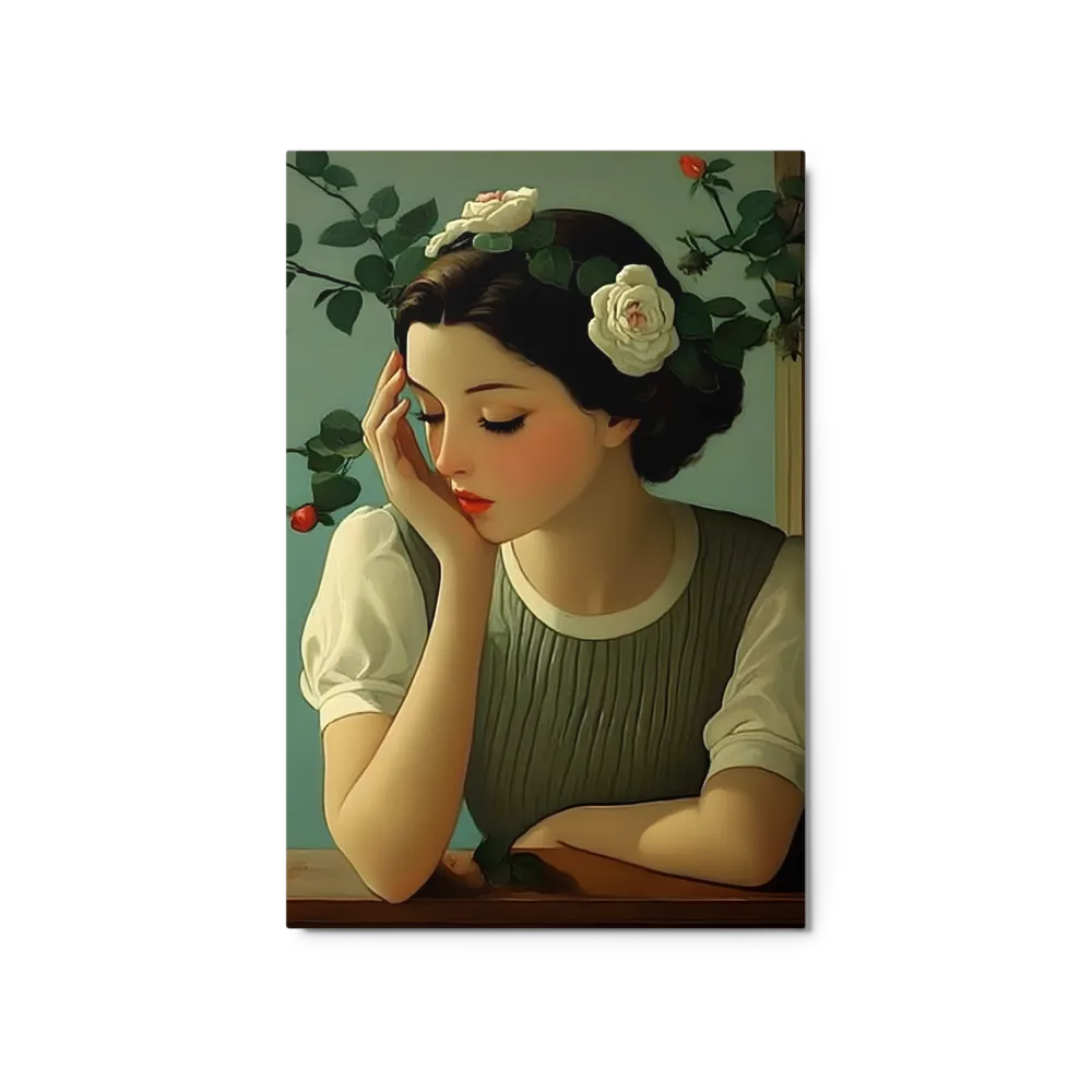 Portrait of a Woman with Flowers