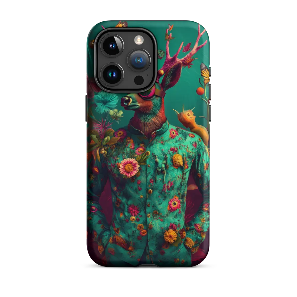 Surreal Deer with Floral Patterns | Phone Case