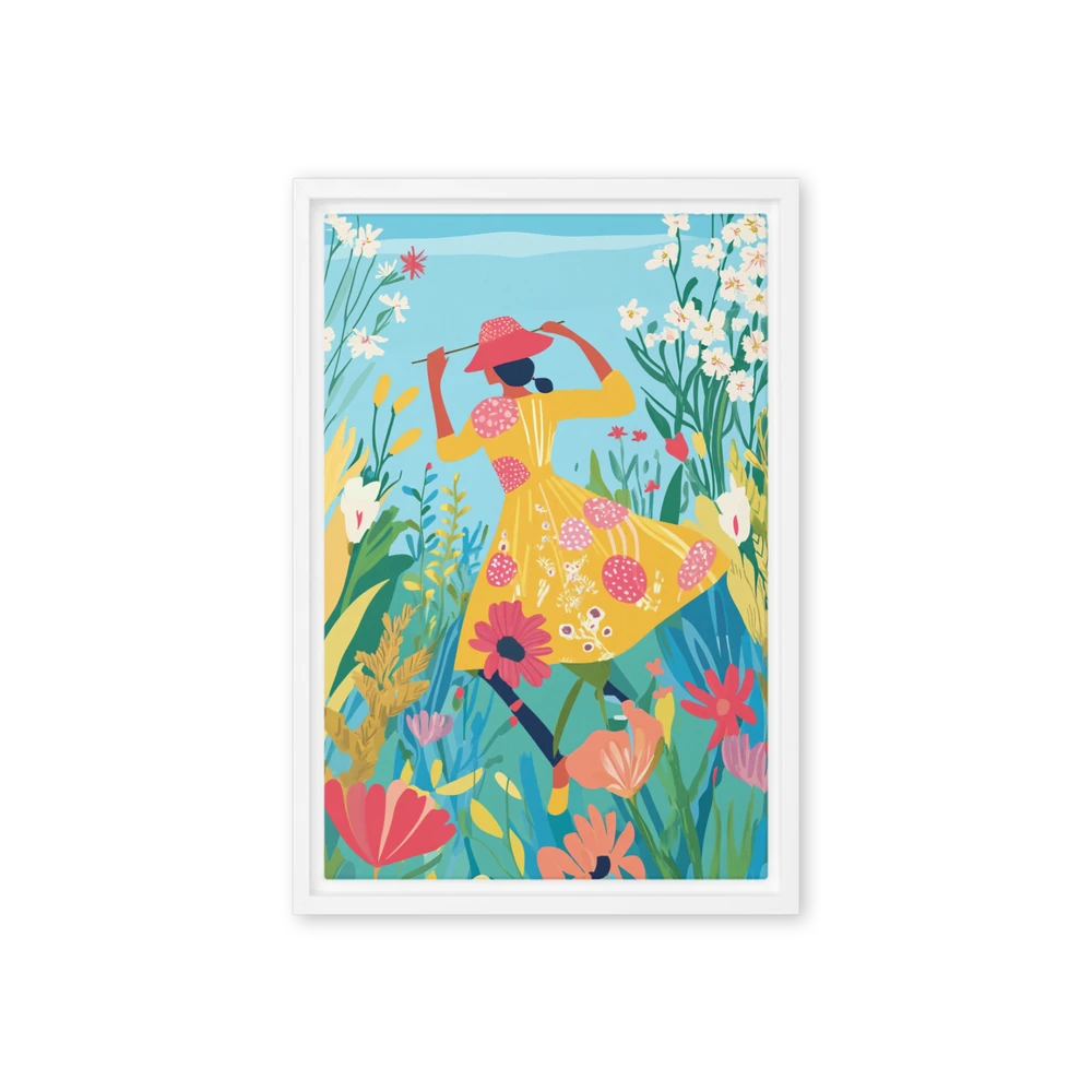 Painter in the Garden | Art Print