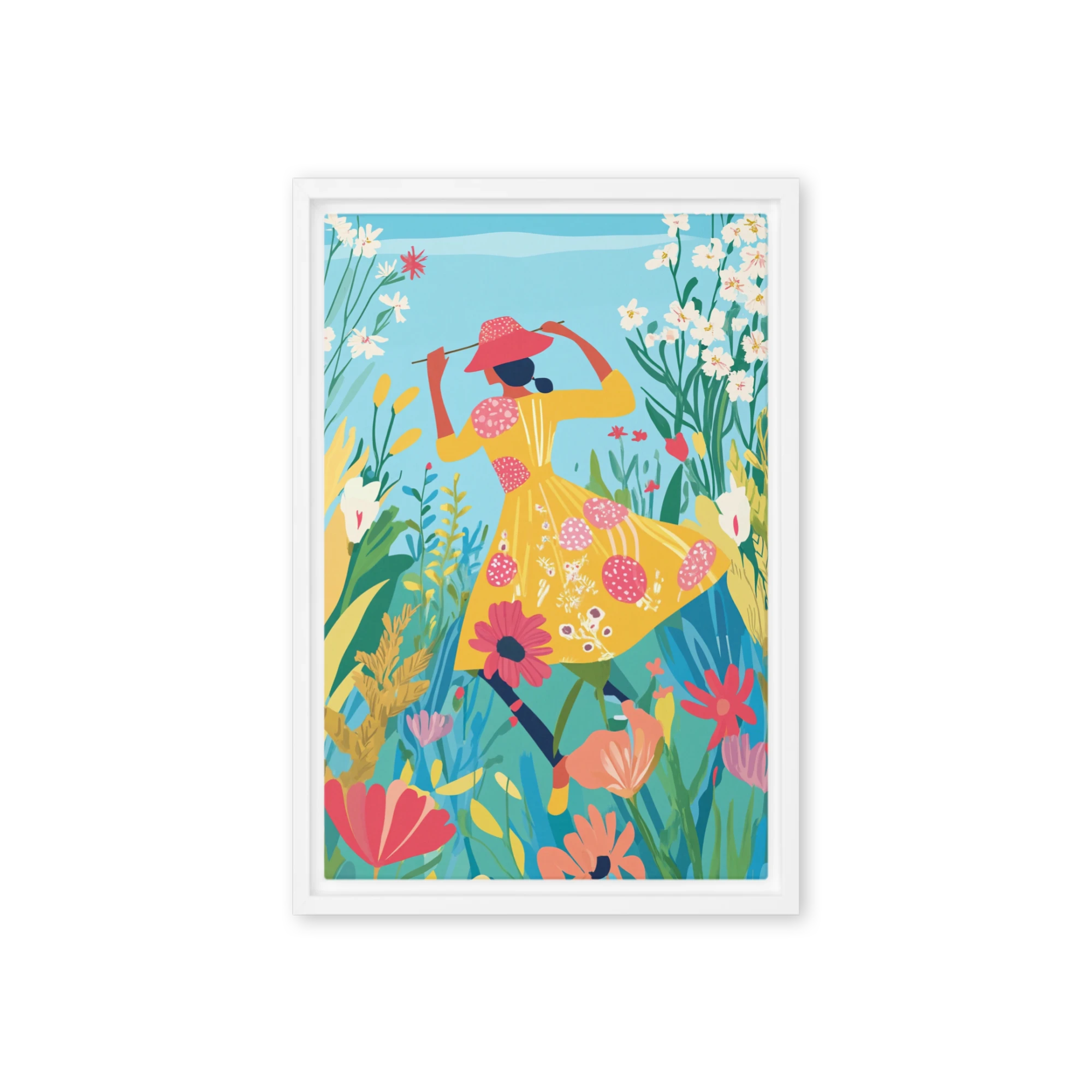 Painter in the Garden | Art Print