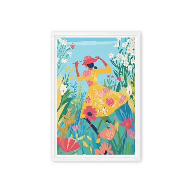 Painter in the Garden | Art Print