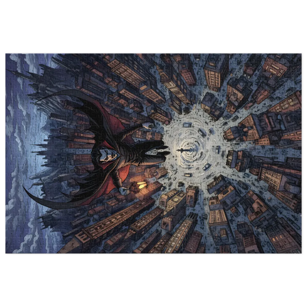 Vampire Over the City | Jigsaw Puzzles
