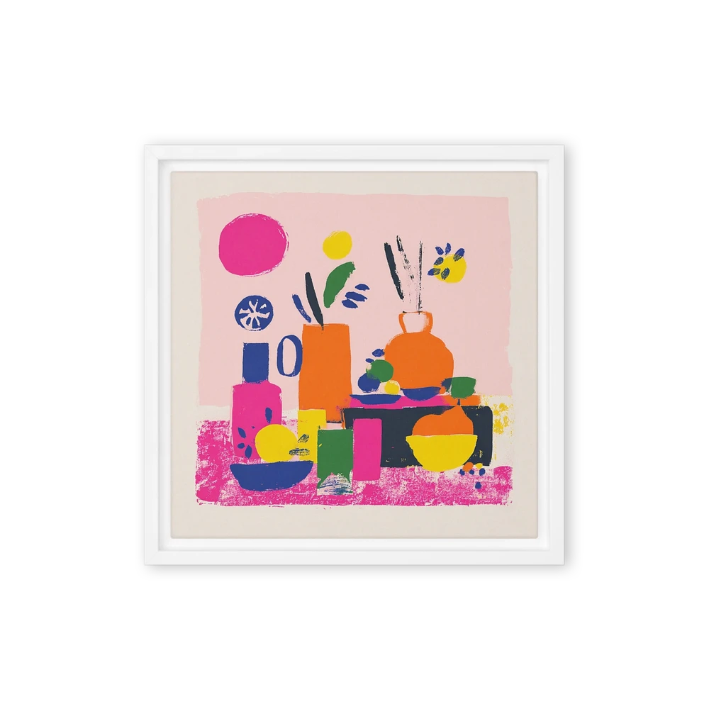 Modern Color Block Still Life | Art Print