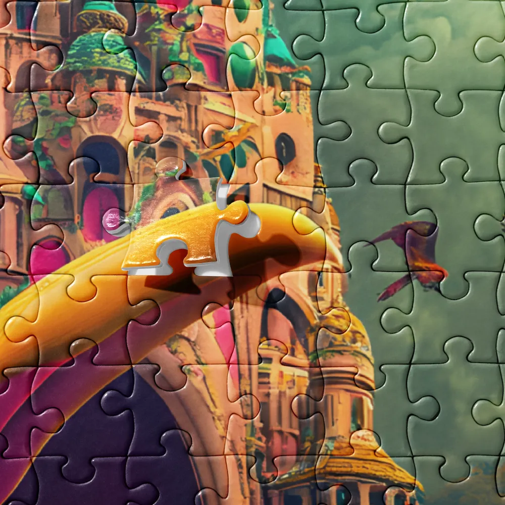 The Awakened Garden Castle 
 Jigsaw Puzzle in Tin Box