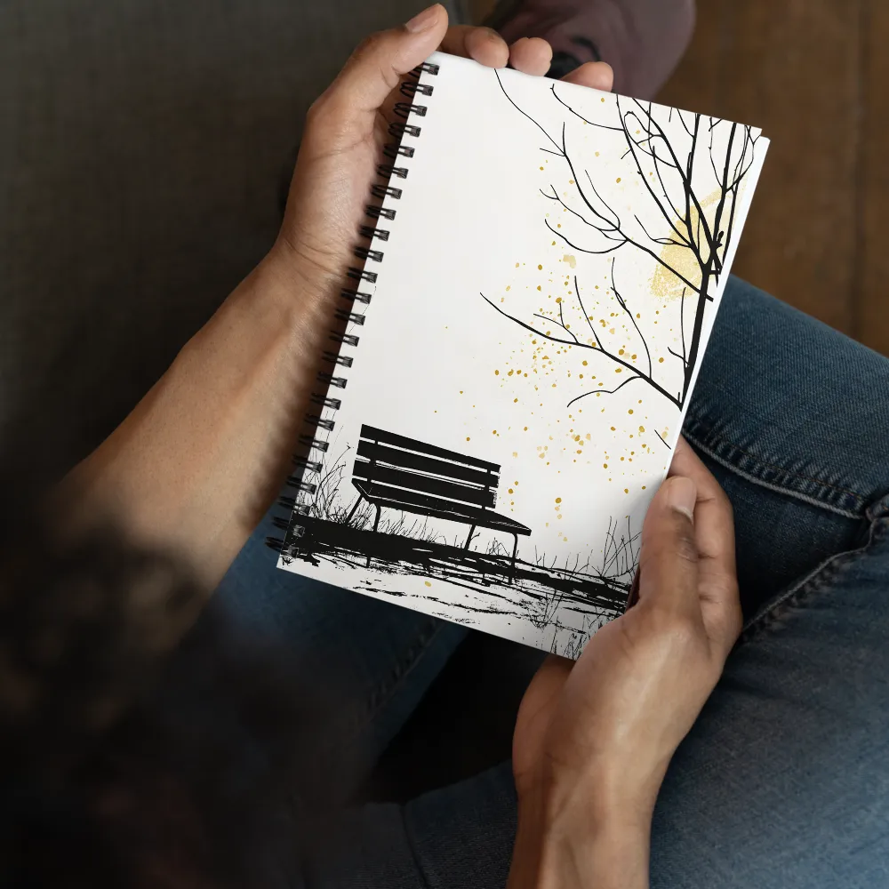 Golden Splatter Park 
 Spiral Notebook | 140 pages